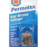 6 Pack Permatex 21351 Electrically Conductive Rear Window Defogger Tab Adhesive - 2 Part Kit