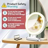 B Beauty Planet 20X/1X Double Sided Lighted Makeup Mirror with 3 Colors view 9
