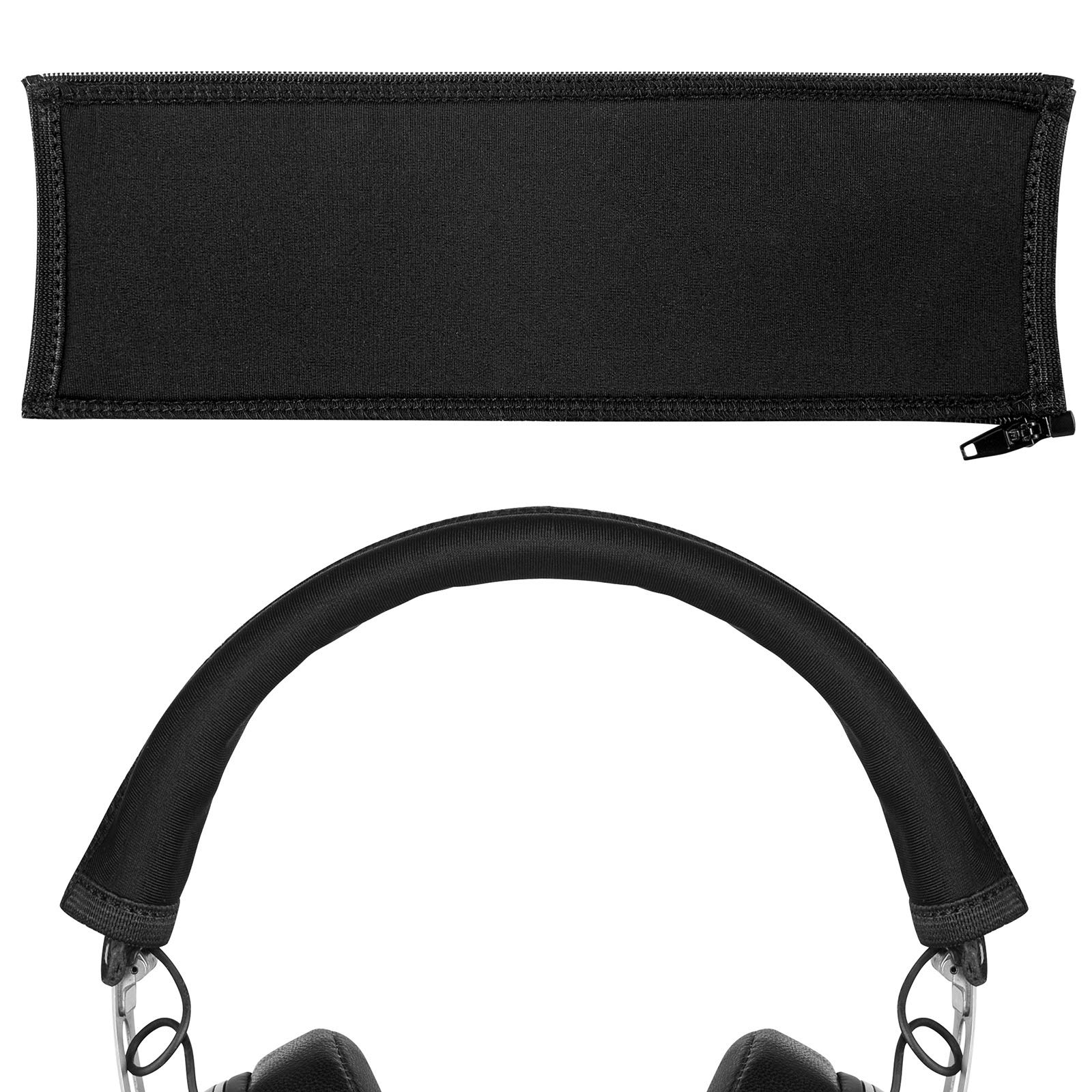 Geekria Headband Cover Compatible with Sennheiser Momentum 2, 3 Over-Ear, Momentum2 On-Ear, HD201, HD202, HD471 Headphones, Replacement Repair Part, Easy DIY Installation (Black)
