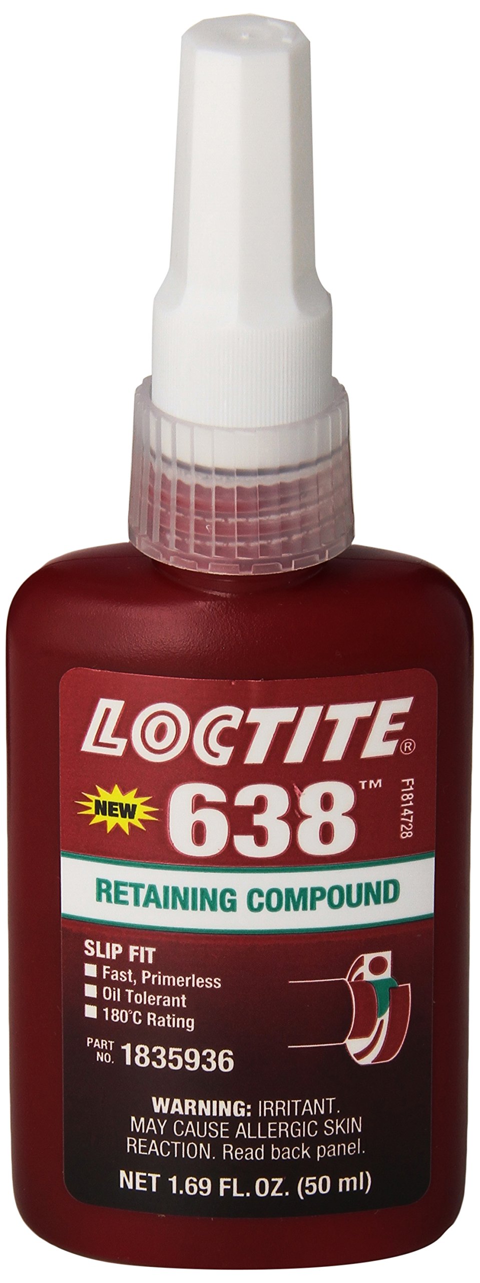 Loctite 21448 Green 638 High Strength Retaining Compound 50 mL Free