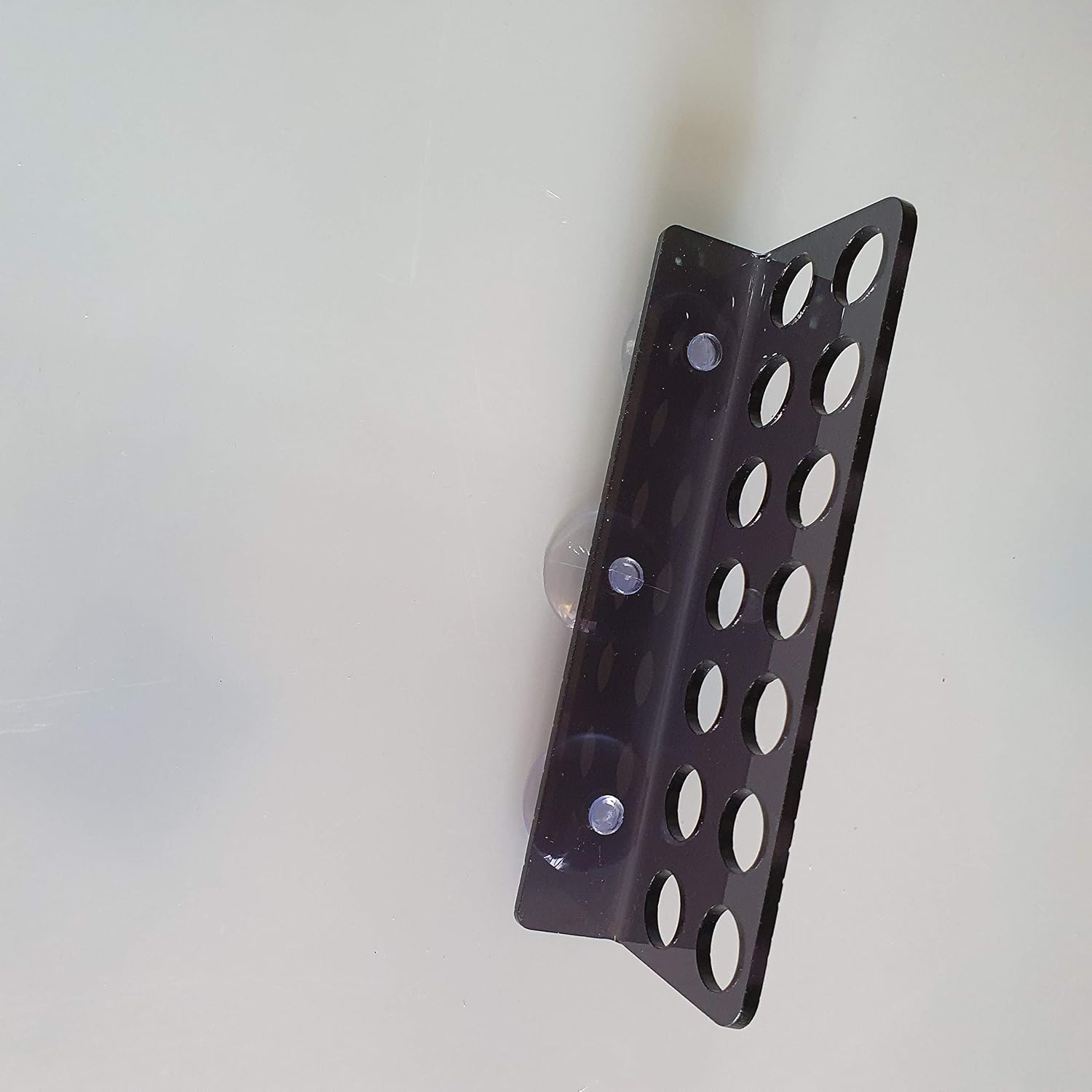 Reef-Geeks Laser Cut Acrylic 14-Hole Frag Rack for Aquarium, Black - Image 3