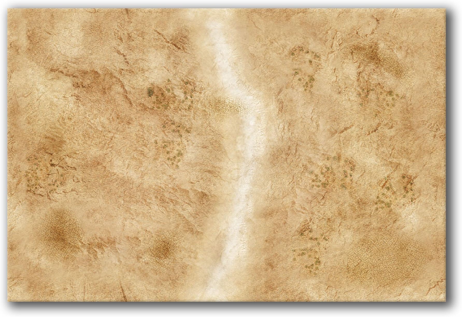 Frontline Gaming Neoprene Gaming Mat with Badlands Print, Battle Mat for RPG Miniatures 6x4'