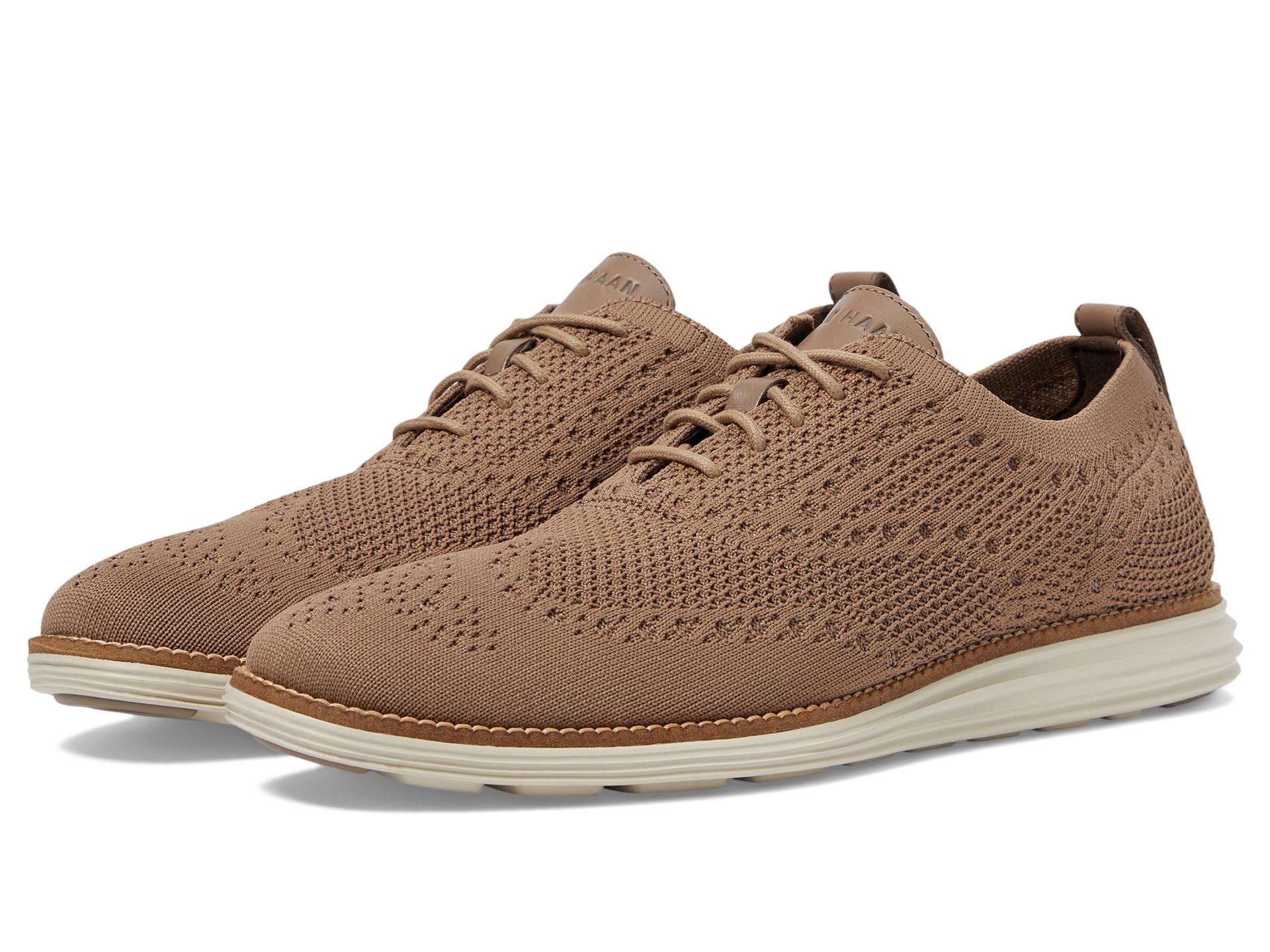 Cole Haan Men's Grand+ Plain Toe Oxford Irish Coffee/White Cap Gray 8 M Image