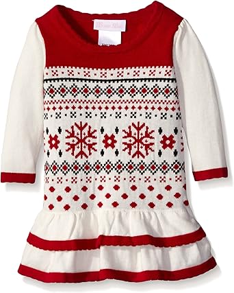 girls fair isle sweater dress