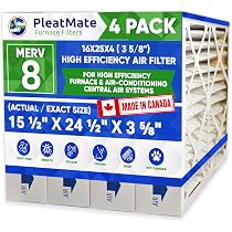 16x25x4 MERV 11 Pleated Furnace Filter – Case Of 6 (Actual 15.5 X 24.5 X 3.68) – High-Efficiency HVAC Air Filter For Home AC Furnace Replacement Filter 16x25x4 MERV 11 Pleated Furnace Filter – Case Of 6 (Actual 15.5 X 24.5 X 3.68) – High-Efficiency HVAC Air Filter For Home AC Furnace Replacement Filter