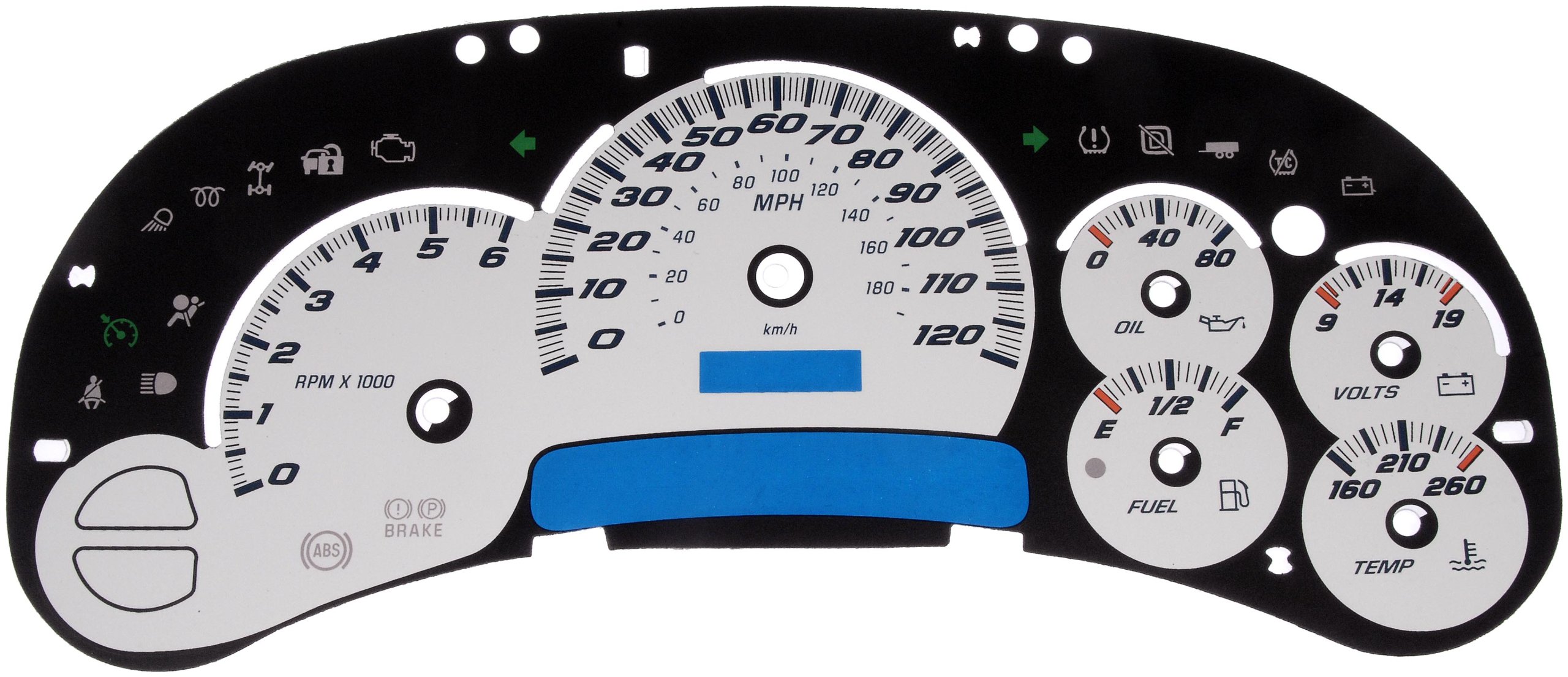 Photo 1 of (see all images) Dorman 10-0103B Instrument Cluster Upgrade Kit Compatible with Select Chevrolet/GMC Models