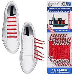 uLace Slims No-Tie Shoelaces - Elastic Shoe Laces