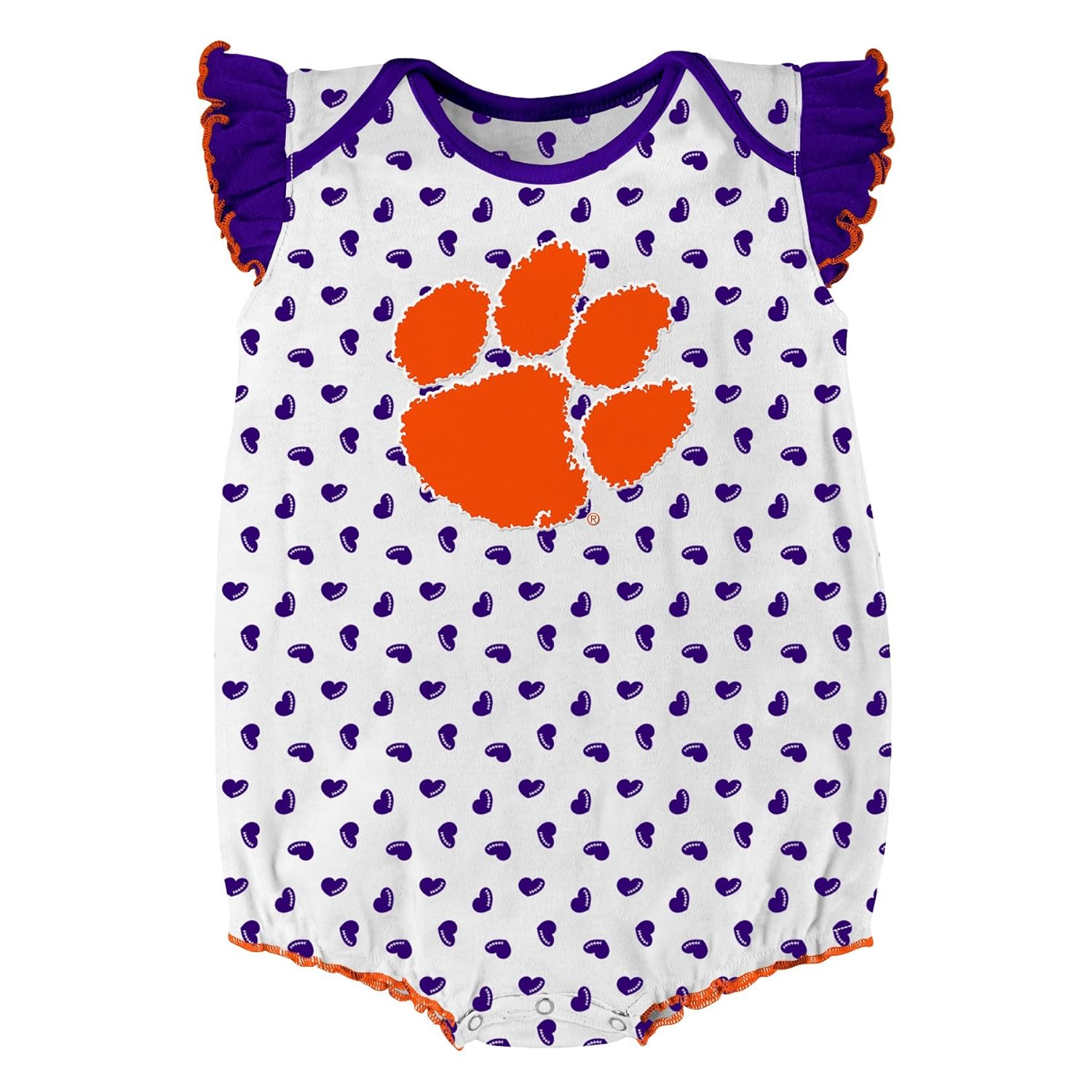 NCAA by Outerstuff NCAA boys Heart Fan 2 Piece Onesie Set
