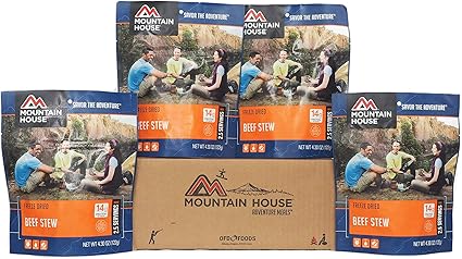 Amazon Com Mountain House Beef Stew 4 Pack Sports Outdoors