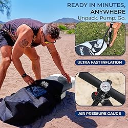 SereneLife Inflatable Stand Up Paddle Board