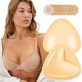 FEGGRIGER Sticky Bra Push Up, Adhesive Strapless Push Up Bras for Women, Double Sided Sticky Bra, Breast Pads Reusable