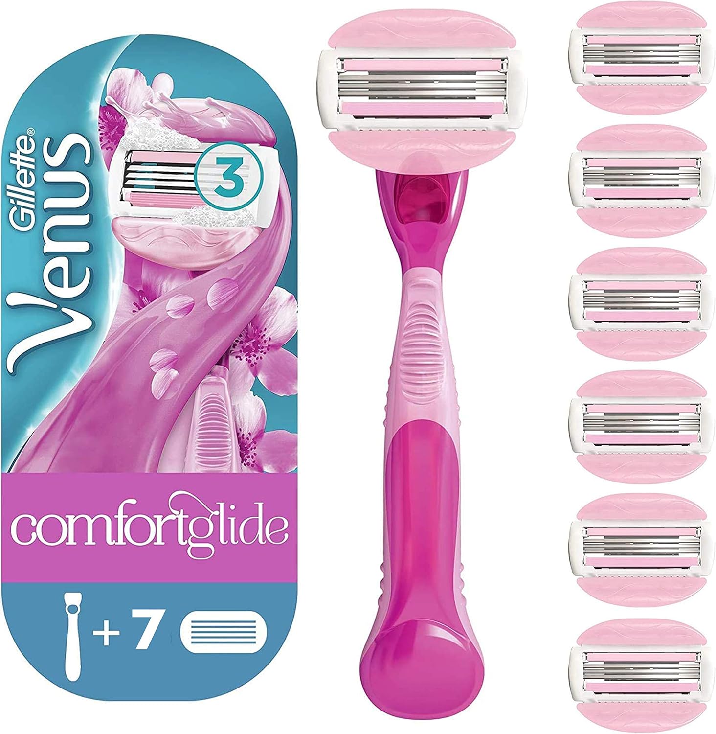 Gillette ComfortGlide Breeze Razor Blades Women, Pack of 8 Razor Blade