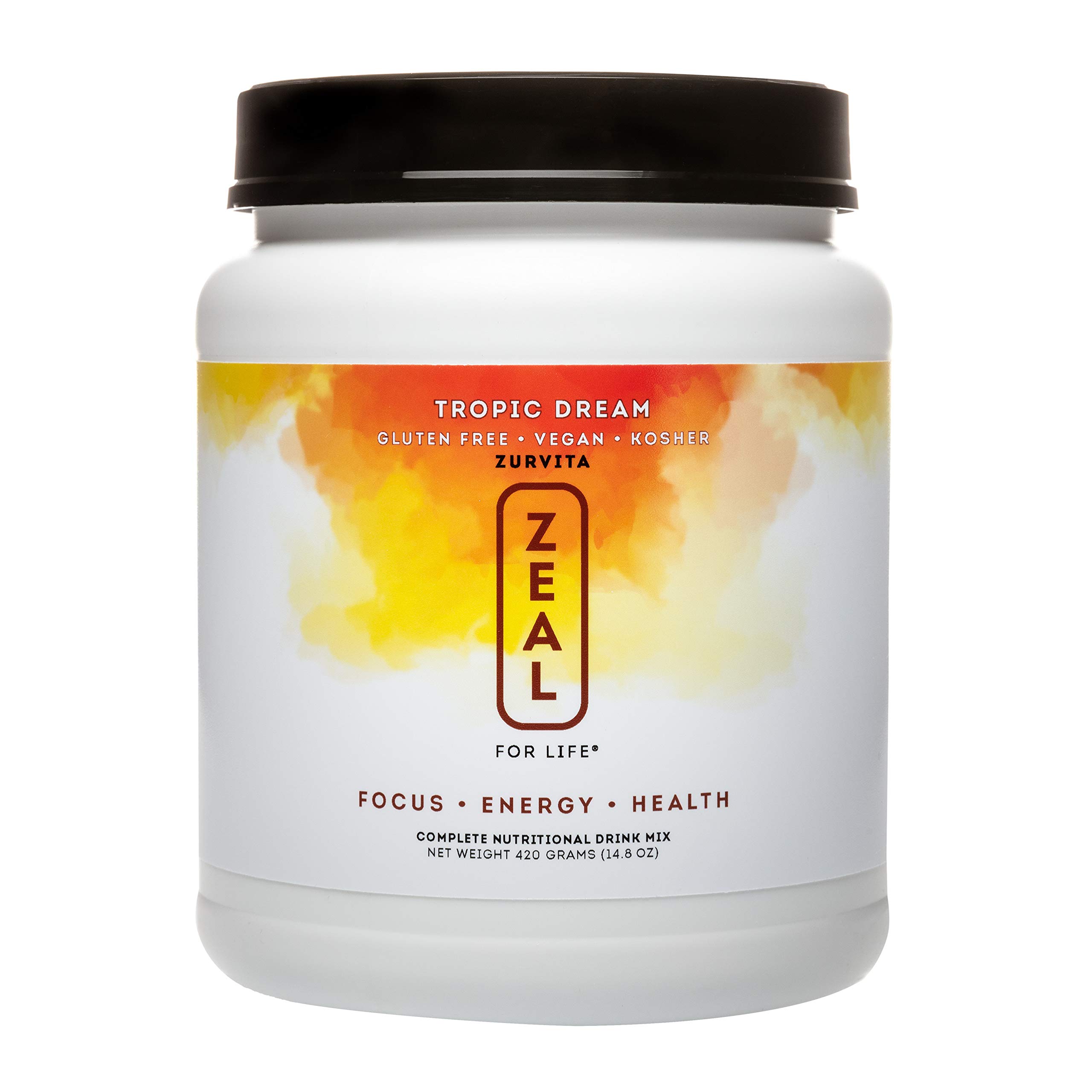 Zurvita Zeal for Life 30Day Wellness Canister, 420 Grams, Tropic Dream