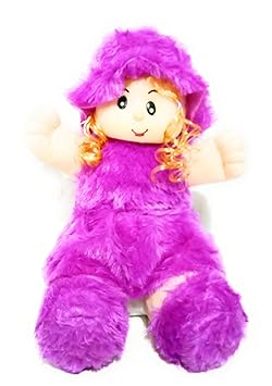 Toy Lancer Cute Looking Smiling Doll Soft Toy for Girl (Colour: Purple) (2 FEET)