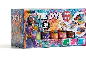 Mosaiz Tie Dye Kit, Dye Kit for Parties, Great Tie Dye Kit for Large Groups, Permanent Fabric Dye, Spray Tie Dye Kits, Pre Filled Bottles with Dye Colors, Non Toxic, Easy to Use with No Mess