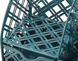 EXERZ Desk Organiser Mesh Desk Tidy Caddy 7 Compartments Aegean Blue view 5