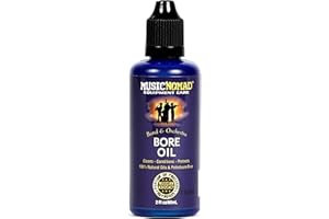 MusicNomad Bore Oil Cleaner and Conditioner for Wooden Bore Instruments-2 -Ounce