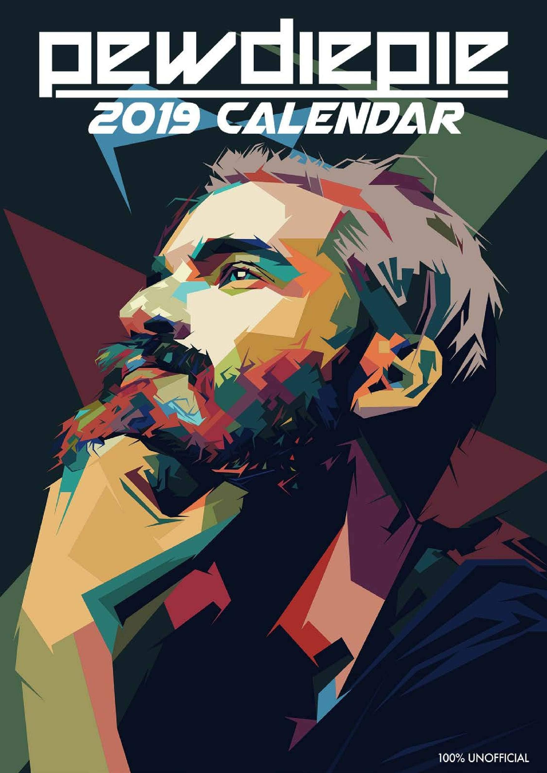 PewDiePie CALENDAR 2019 LARGE (A3) POSTER SIZE WALL CALENDAR NEW & SEALED