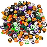 200 Pcs Halloween Polymer Clay Beads, Mixed Heishi Spacer Beads Supplies for Women DIY Bracelet Earring Necklace Jewelry Making