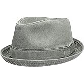 Men's Casual Vintage Style Washed Cotton Fedora Hat