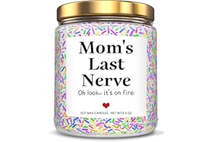 LUCOTIYA Mother's Day Gifts Birthday Gifts for Mom Women from Daughter Son Thank You Gifts for Mother Unique Novelty Funny Scented Soy Candle New Mom Gifts for Women Thanksgiving Gifts Presents