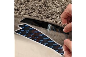 AUCUQU 12 Packs Rug Gripper Pads for Circle Rugs Also Fit Rectangle Carpet, Non-Slip Carpet Tape to Stop Round or Square Rug Slide for Hardwood Floors Tile Floors