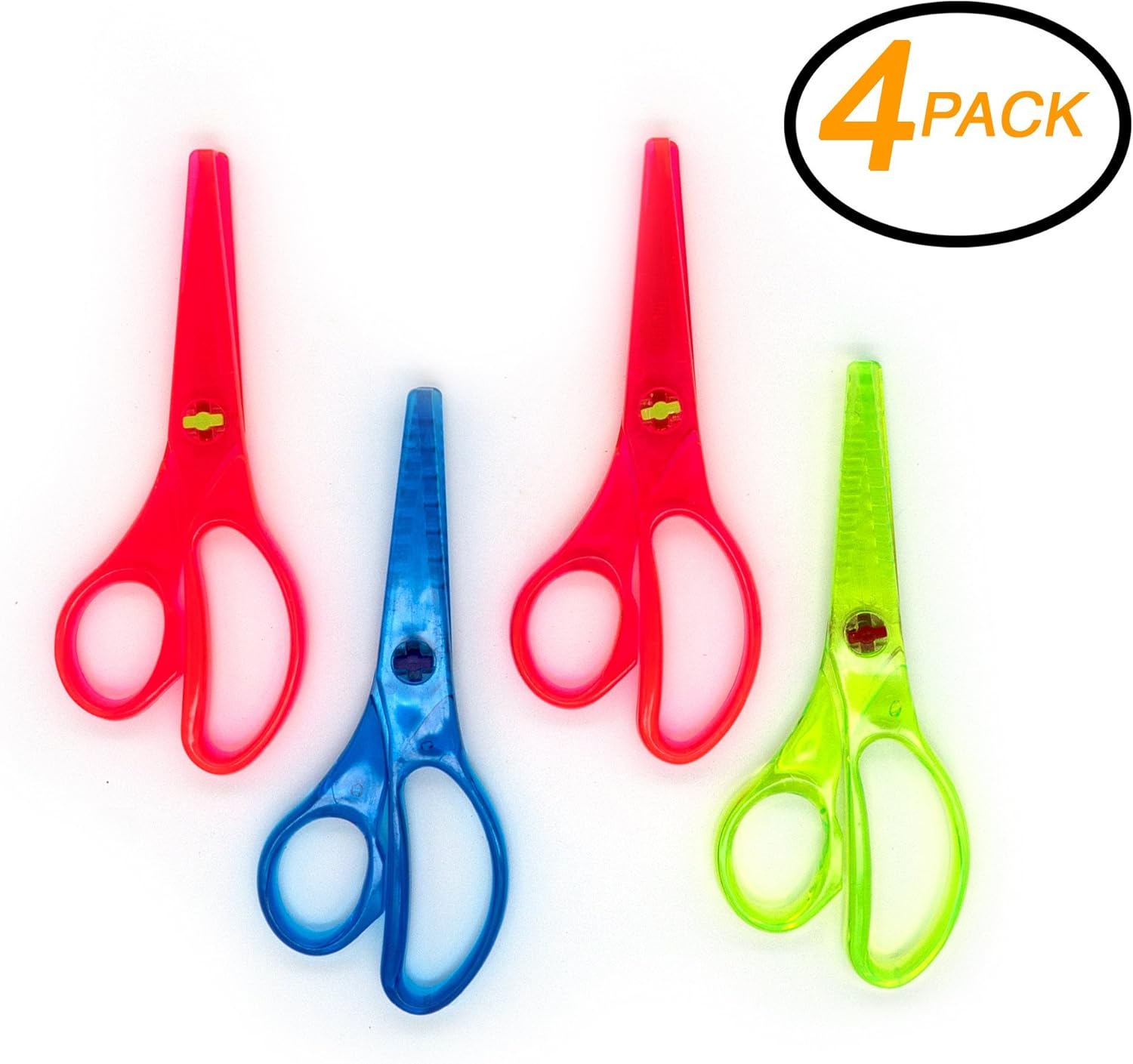 Emraw Kid's Safety Scissors Soft Comfort Grip Handles Small Sharp Scissors Sharp