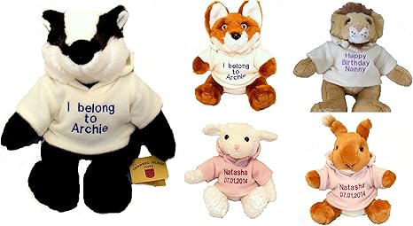 personalised fox teddy