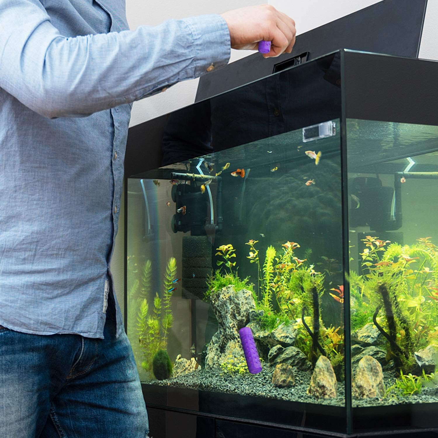 PIGUOAT 10 Pack Universal Humidifier Tank Compatible with Warm&Cool Mist Humidifiers, Evaporative Humidifiers and Fish Tanks, Compare to Guardian Technologies Aquastick Part #GGHS15: Home & Kitchen