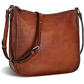 Iswee Leather Crossbody Bag for Women Purses and Handbags Adjustable Shoulder Purse Pocketbooks Travel Hobo Work Tote Daily