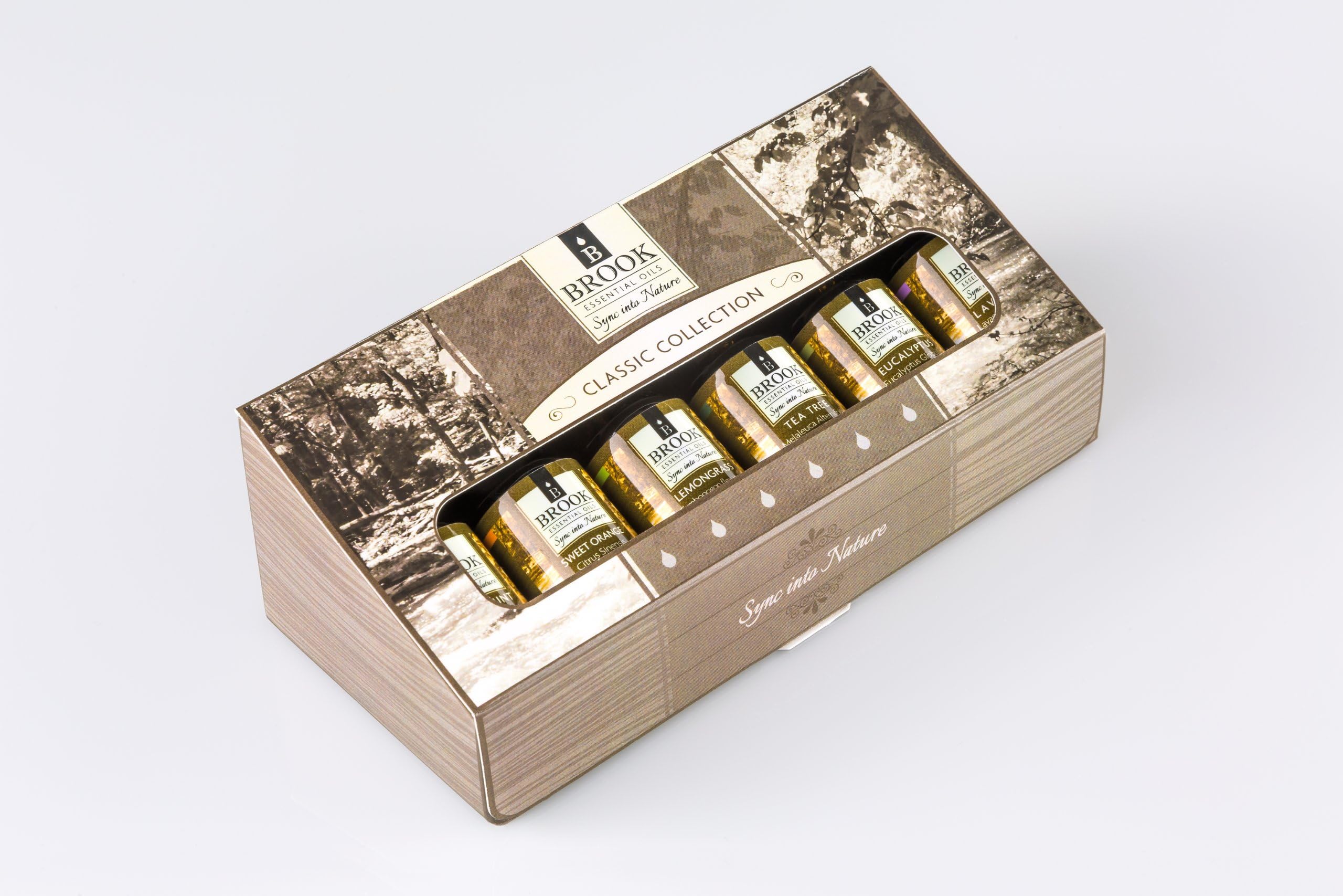Brook Oil Classic Essential Oil Aromatherapy Gift Set - 6/10 M