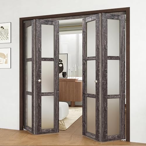 Byfold Doors With Magazine Rack BARNER HOME Bifold Door, for 72in x 80in Opening, 3-lite Tempered ...