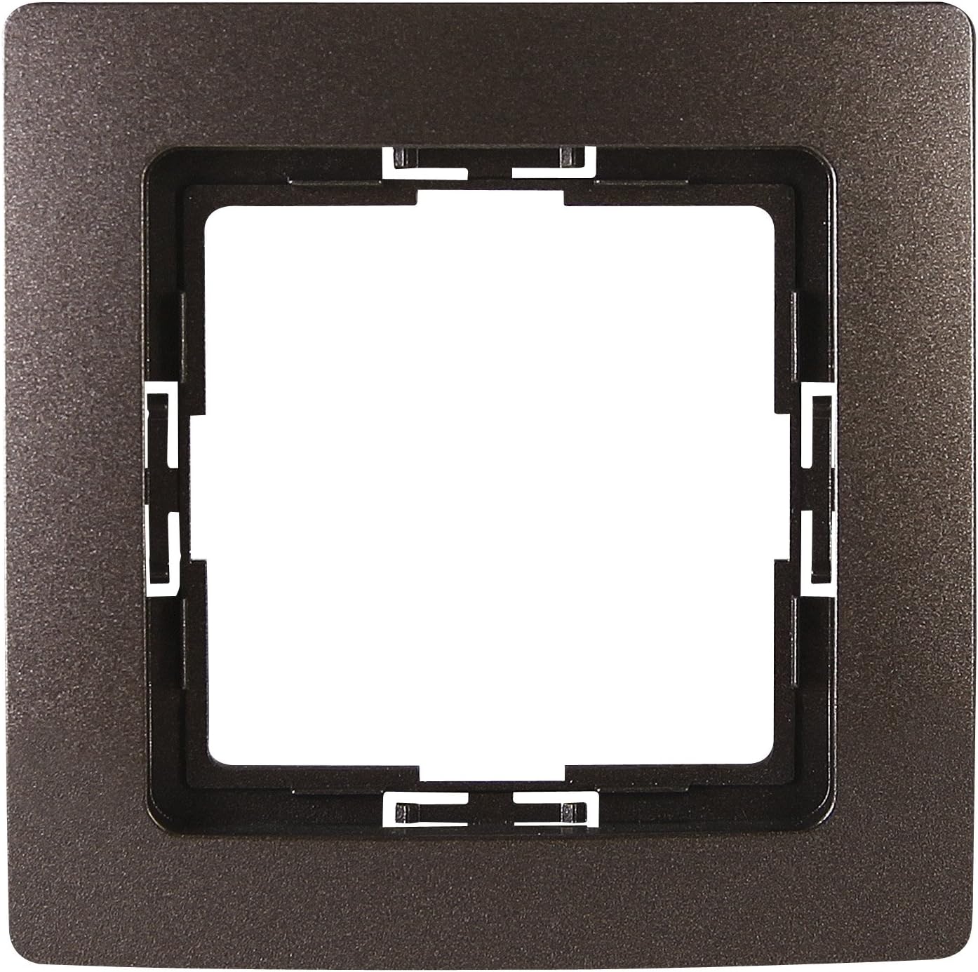 Kopp Paris 308426085 Socket Frame for 1 Socket, Brown, 1-fach