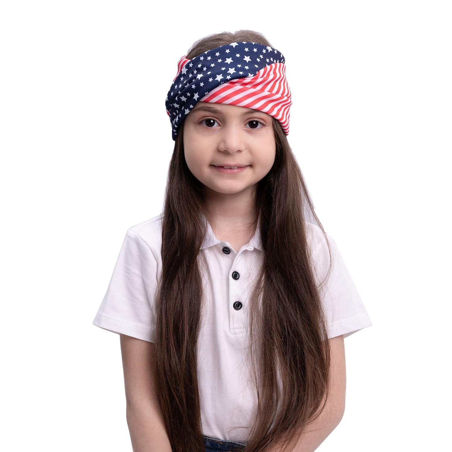 JOYIN 6 Pcs Patriotic Headband American Flag Headbands for 4th of July Celebration, USA Red White and Blue Headband, Independence Day, Memorial Day, Patriotic Party Accessories: Beauty