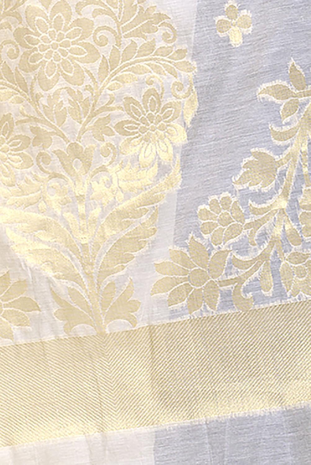 chandrakala women's cotton silk zari work banarasi dupatta(d160)