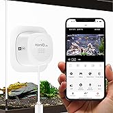 HOMIQ LIFE 3MP 2K Aquarium &amp; Terrarium Pet Camera.Install &amp;Close-Focus Lens for Fish,Lizard, Reptile Pet and Window Bird Feeder,2.4GHz &amp; 5GHz WiFi,Auto-Focus,24/7 Recording