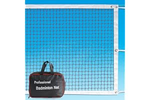 ELVESHOME Professional Portable Badminton Net - 20FT X 2.5FT, Ideal for Backyard, Beach, Schoolyard & Competition, Includes Carrying Bag