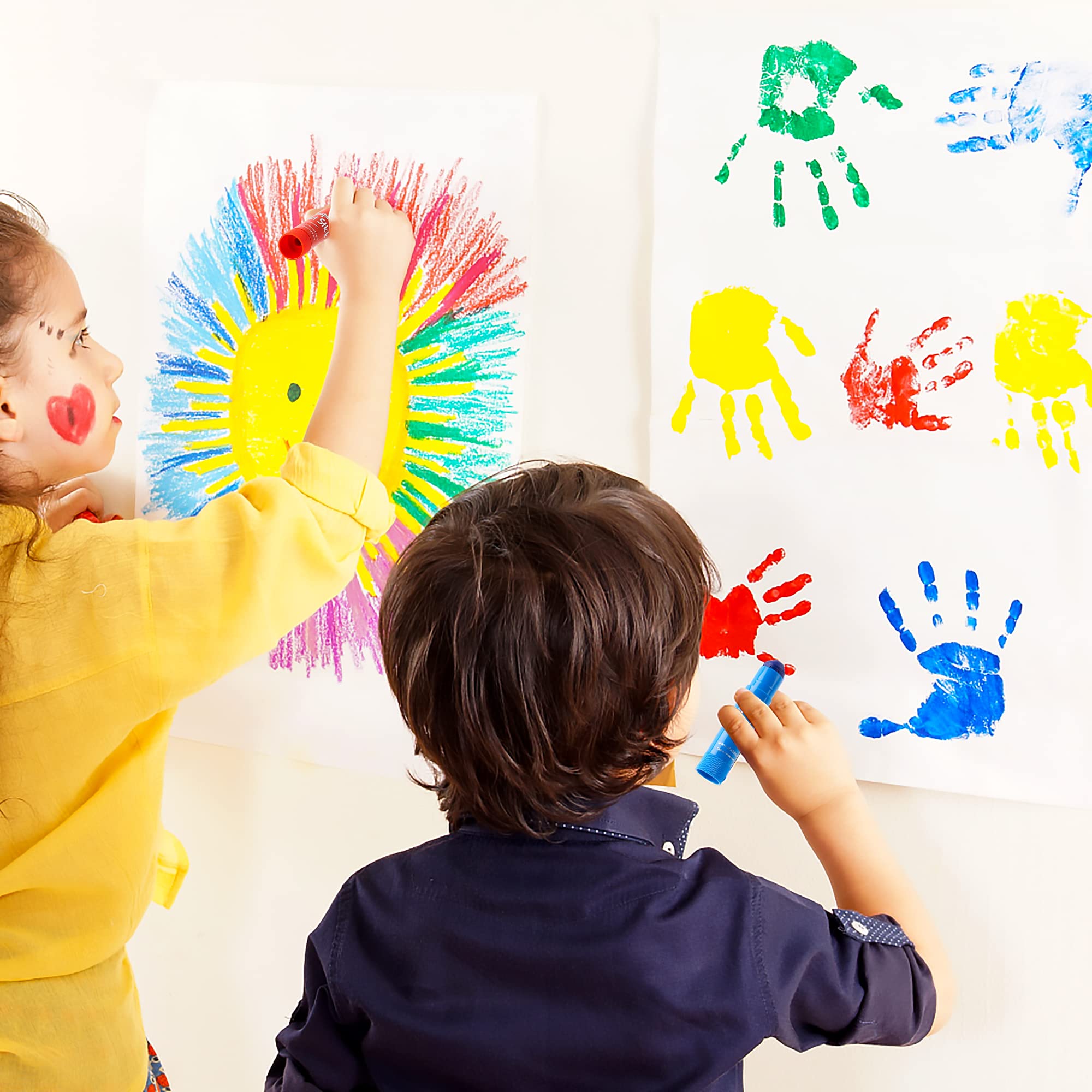 Shuttle Art Tempera Paint Sticks - 30 Solid Colours - Quick Drying - Works Great on Paper, Wood, Glass, Ceramic, Canvas