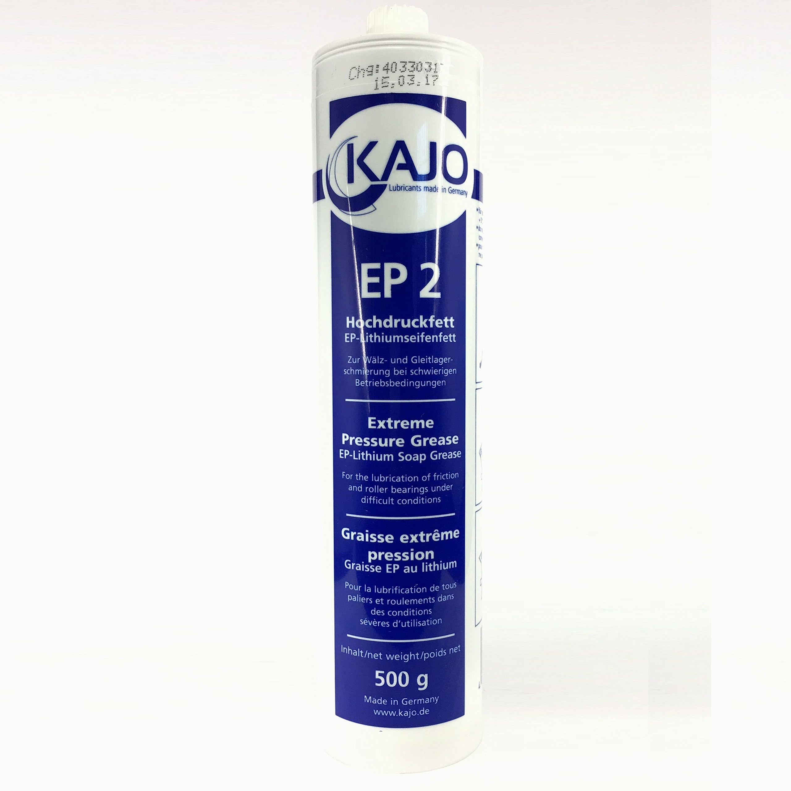 500g Kajo High Pressure Grease Ep 2 Soaps/EP LITHIUM GREASE Screw Cartridge