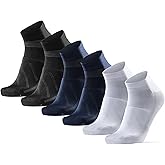 DANISH ENDURANCE Cycling Socks, Ankle Length, Breathable, Cushioned, Biking Socks for Men & Women, 3 Pack