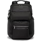 TUMI Alpha Bravo Nomadic Backpack, 18.8", Black | Men's Durable Carry on Bag, 18.8" X 15.0" X 9.0", Fits Up to 15" Laptop, Ballistic Nylon, Padded Laptop Compartment