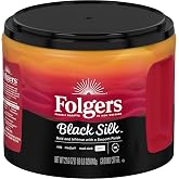 Folgers Black Silk Ground Coffee, Dark Roast, 22.6 Oz. Canister