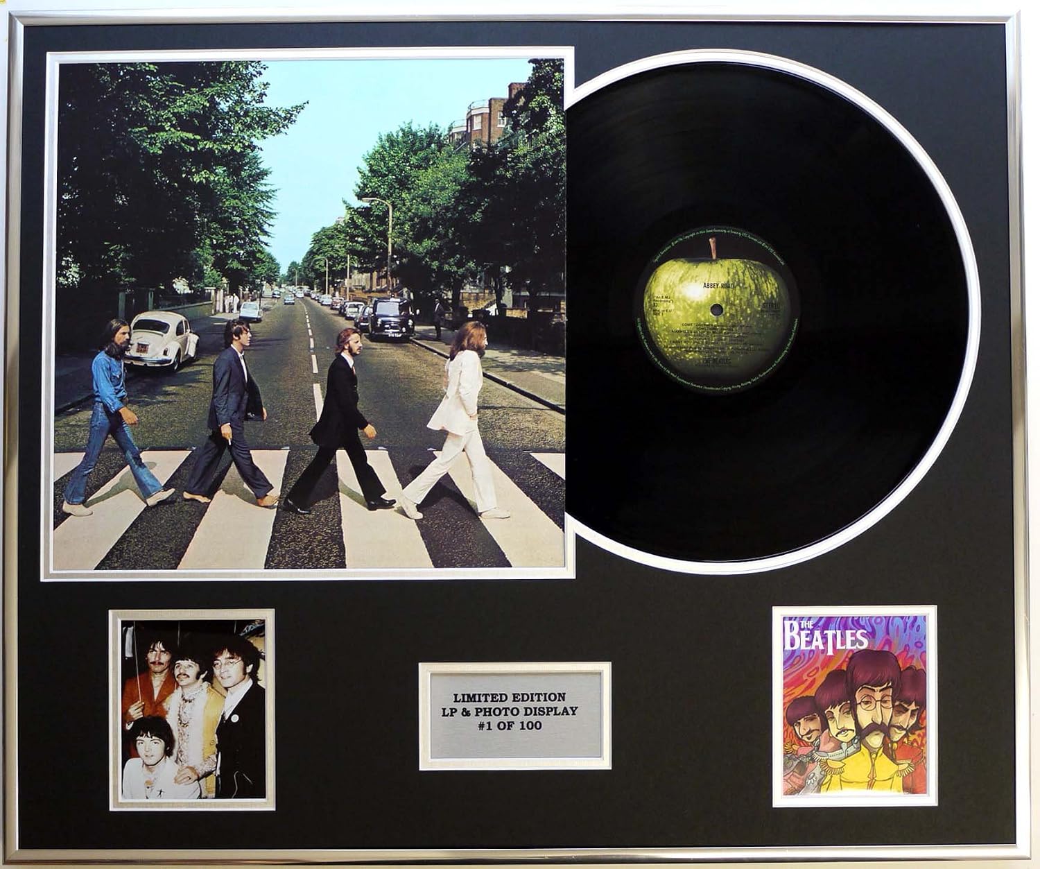 THE BEATLES FRAMED LP/LIMITED EDITION OF 100/ ABBEY ROAD, Silver