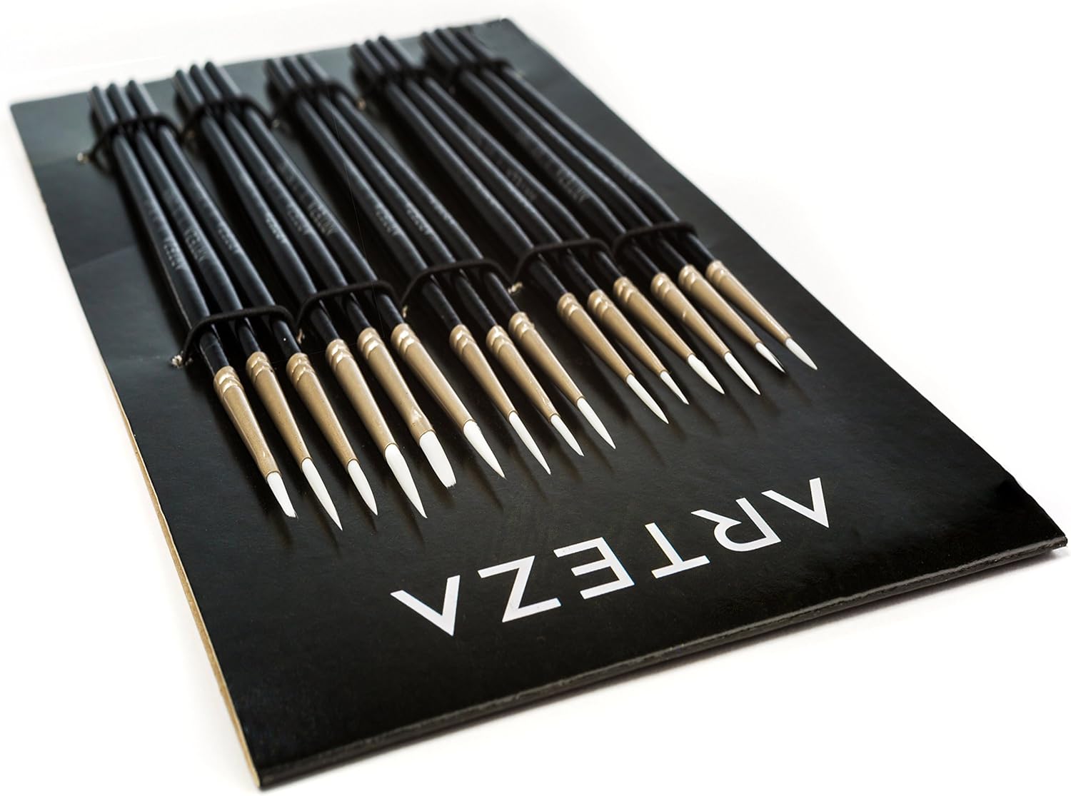 Arteza Small Paint Brushes, Set of 15, Fine Paint Brush Pack for Model Painting and Canvases Thin - Image 4