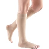 Mediven Women's Comfort Knee High 20-30 mmHg Open Toe Compression Stocking | Open toe graduated knee high stockings for women with opaque comfort, soft fit, and dependable daily support.