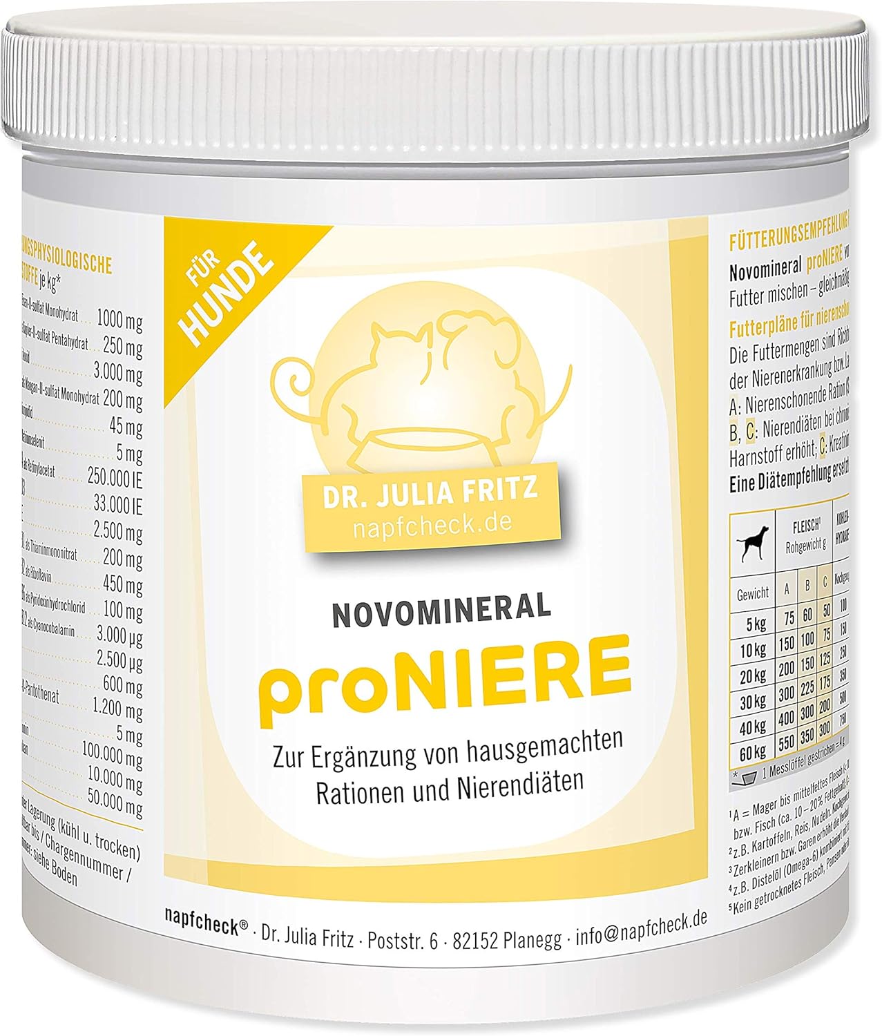 napfcheck Novomineral proNIERE Mineralstoffe, Vitamine und