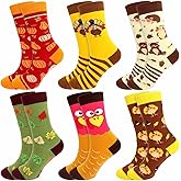 Fancy Land 6 Pairs Thanksgiving Socks Women Men Thanksgiving Gifts for Women Fall Socks Party Supplies