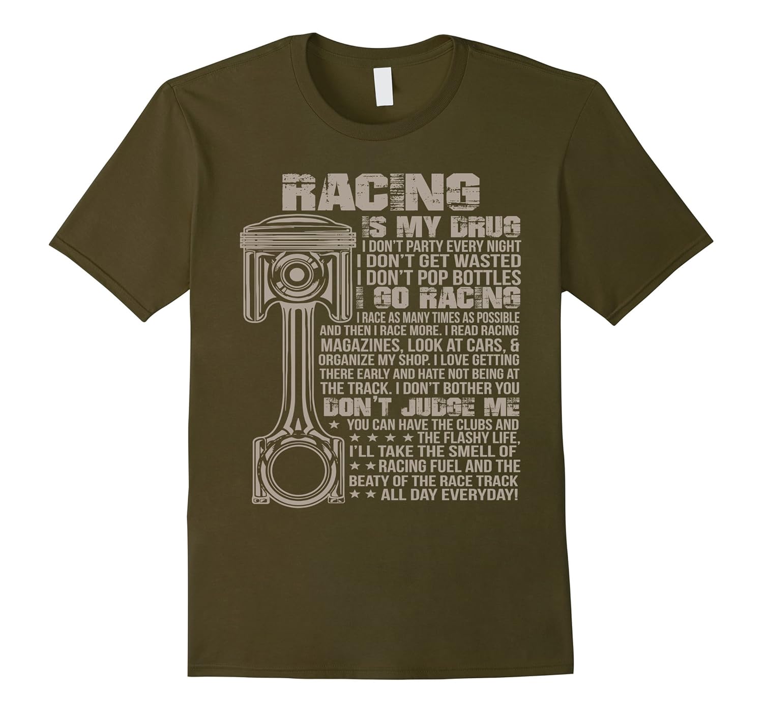 Race Car T Shirts Racing is my drugArt Artvinatee