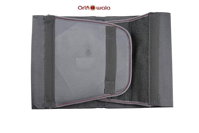 Orthowala lumbar support belt Grey Color -Gold Series -Size -Medium-32-36- Inches for Back Lumbar Support Pain Reliever Enhance Back Posture