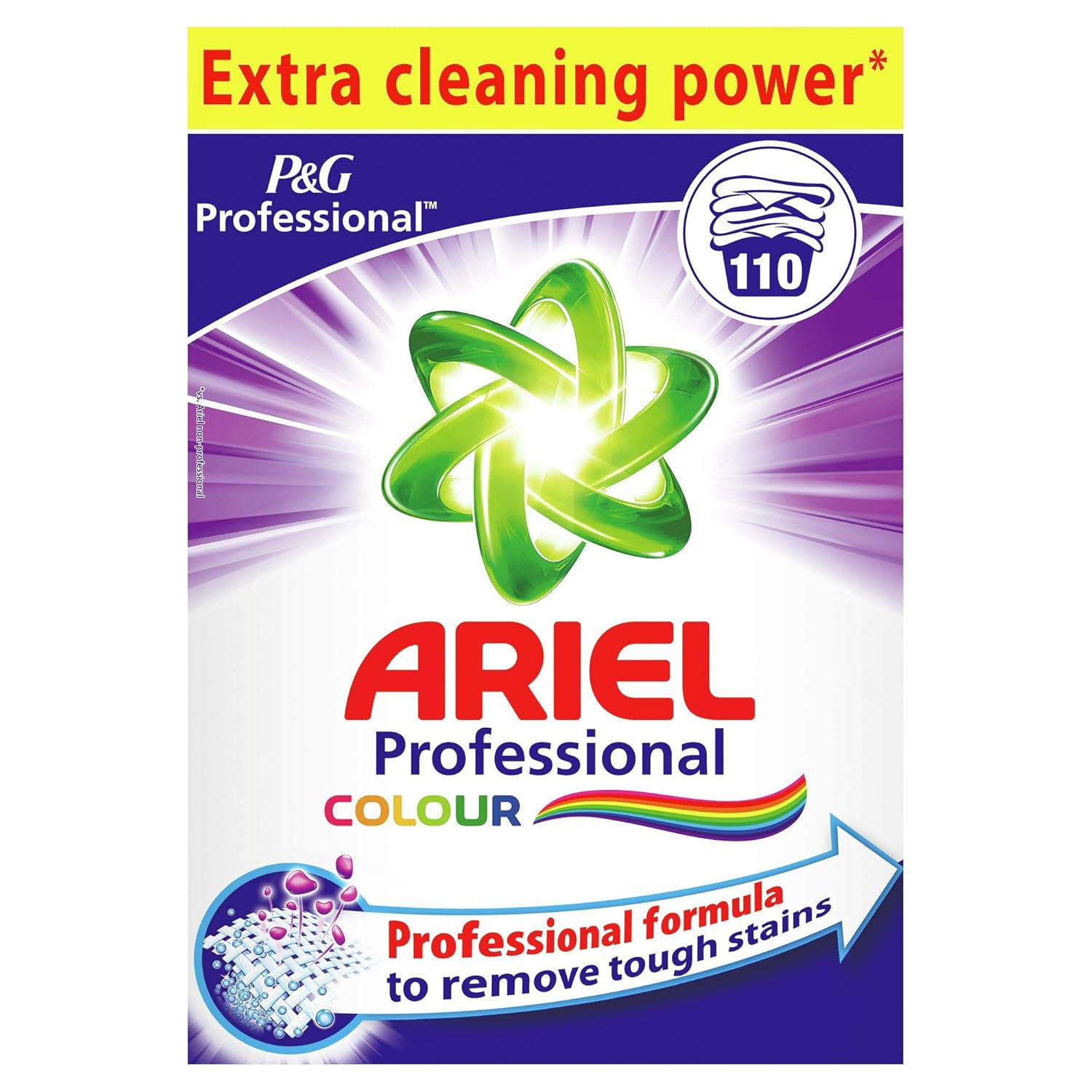 Ariel Washing Powder 110265 Washes Regular Colour White Professional